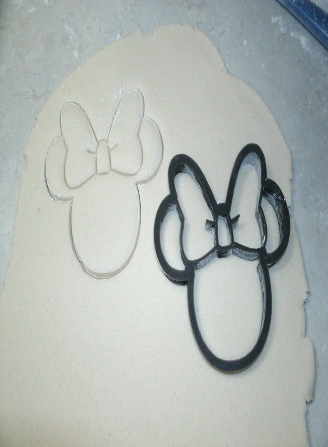YNGLLC MINNIE MOUSE AND HER BOW CARTOON CHARACTER SET OF 2 SPECIAL OCCASION COOKIE CUTTERS 3D PRINTED MADE IN USA PR1539 - Image 4